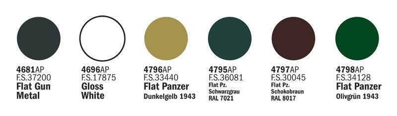 Italeri 433AP Military German Army II World War (6 Acrylic Paints Set) – Bild 2