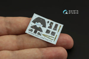 Intérieur imprimé en 3D et coloré sur papier décalcomanie (accessoire transparent) Quinta Studio QD72040 XA2D-1, échelle 1/72 – image 3