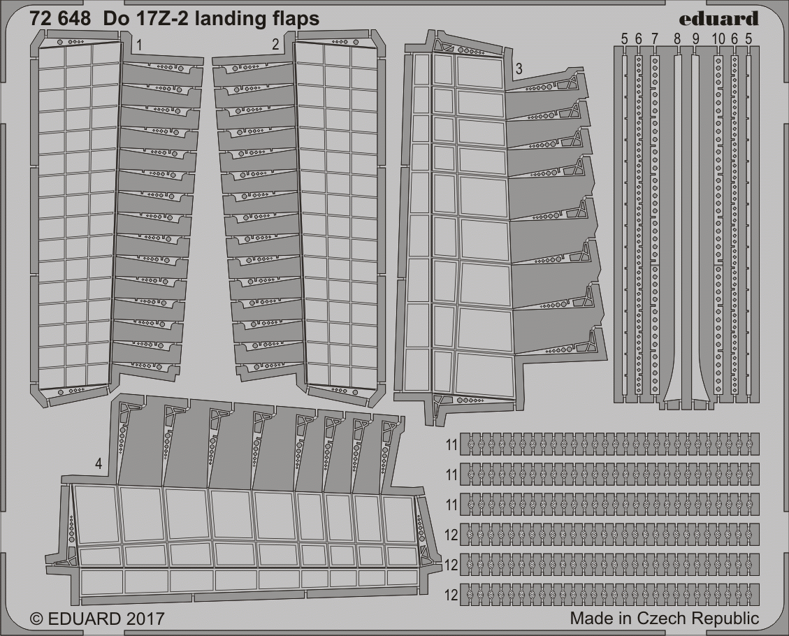 Eduard 72648 Do 17Z-2 landing flaps ICM 1/72
