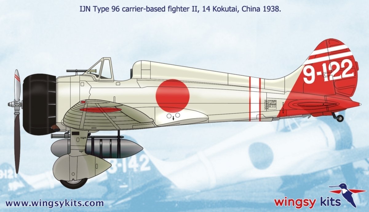 Wingsy Kits D5-01 IJN Type 96 carrier-based fighter II A5M2b “Claude” (late) 1/48 – Bild 13