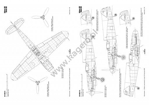 Kagero 3022 Bf 109 G/K vol.II (bez kalkomanii) EN/PL – immagine 5
