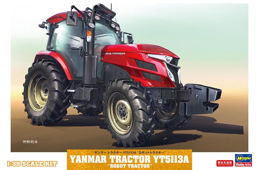 Hasegawa 66108 TRACTEUR YANMAR YT5113A « TRACTEUR ROBOT » 1/35