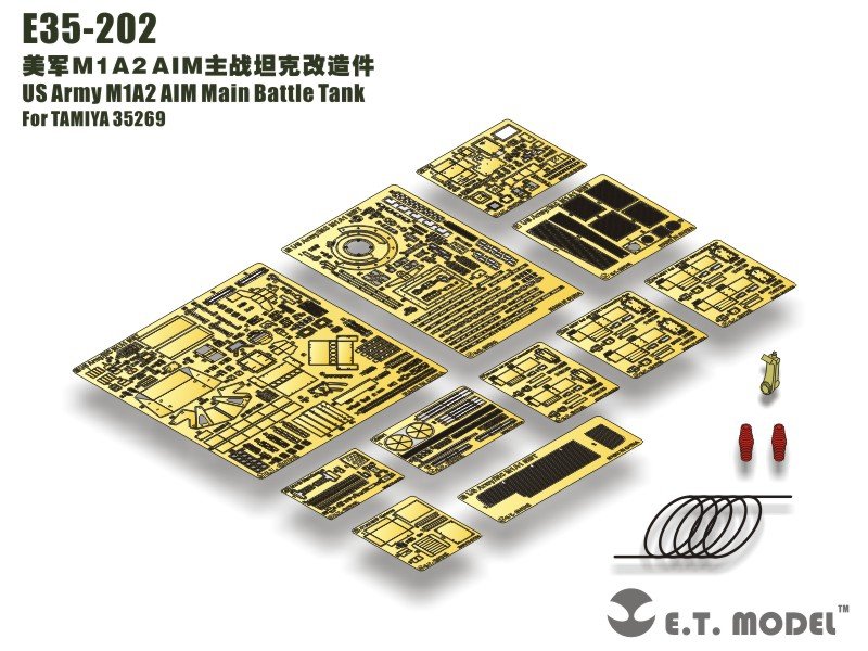 E.T. Model E35-202 US Army M1A2 AIM Main Battle Tank (For TAMIYA 35269) 1/35