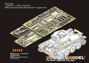 Voyager modèle PE351083 WWII allemand Pz.Kpfw.38(t) Ausf.E/F Tamiya 1/35