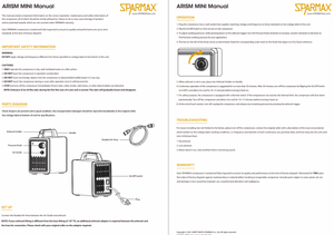 Sparmax 1MSS Arism Mini Air Compressor (Star Silver) With 2m Hose – zdjęcie 2