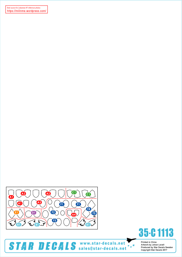 Star Decals 35-C1113 Lebanese Tanks &amp;amp; AFVs 6 1/35 – Bild 2