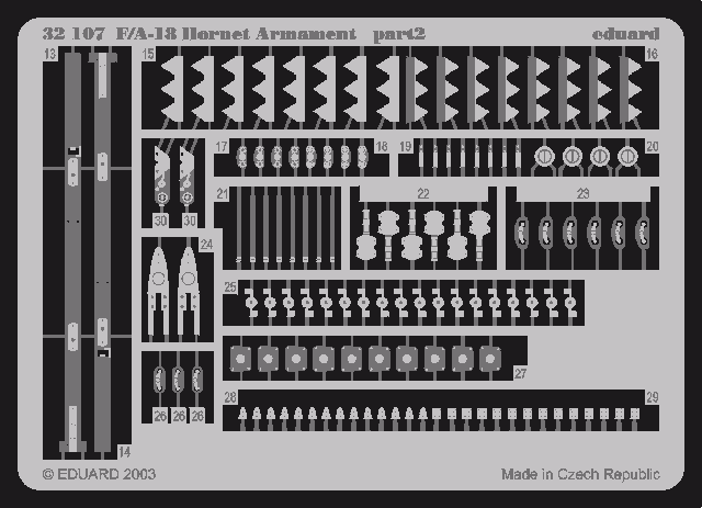 Eduard 32107 F-18 armament 1/32 ACADEMY – Bild 2