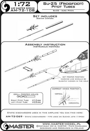 Master AM-72-108 Su-25 (Frogfoot) - Pilot Tubes 1/72 – Bild 4