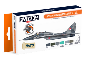 Hataka HTK-CS17 ORANGE LINE – Modern Polish Air Force paint set vol. 1 6x17ml