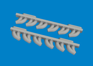 Eduard 6481050 P-39 exhaust stacks rounded PRINT ARMA HOBBY 1/48 – Bild 3