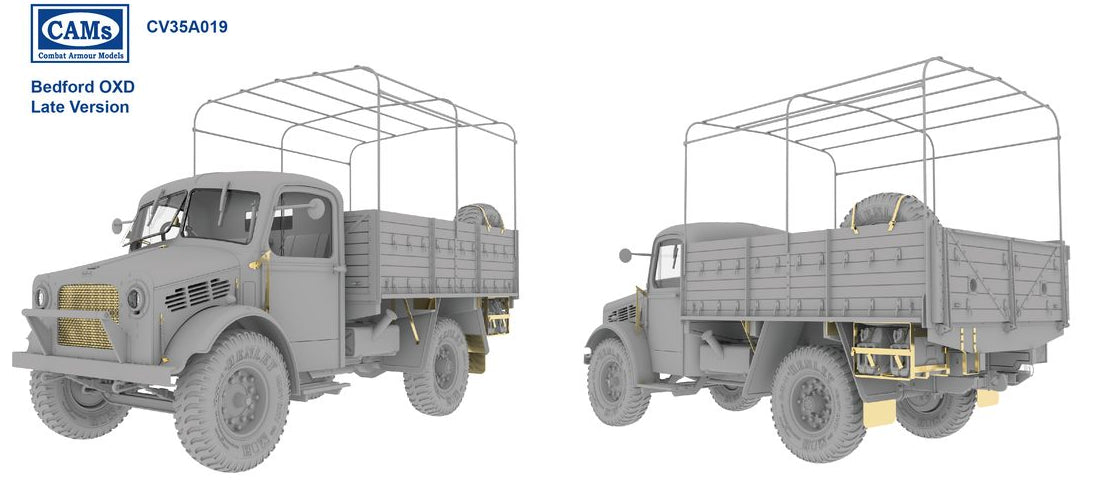 Riich CV35A019 Bedford GS Lorry OXD Mk. I Early / Late Production w/ Interior 2 in 1 1/35 – immagine 3