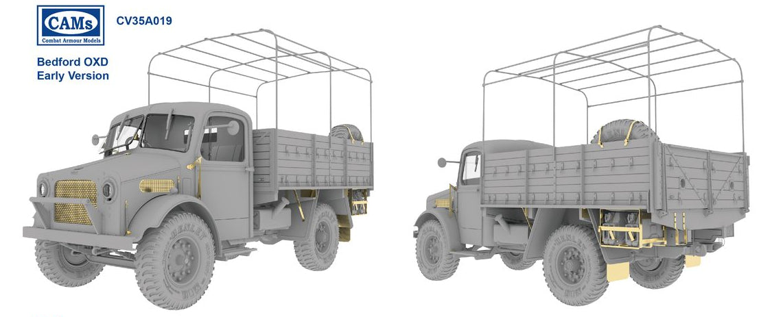 Riich CV35A019 Bedford GS Lorry OXD Mk. I Early / Late Production w/ Interior 2 in 1 1/35 – immagine 4