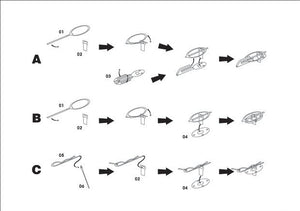 KA Models KA-24004 Hood Pin Etched part ( piny )1/24 – immagine 3