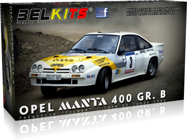 BelKits 008 Opel Manta 400 GR.B Tour de Corse 1984 1/24