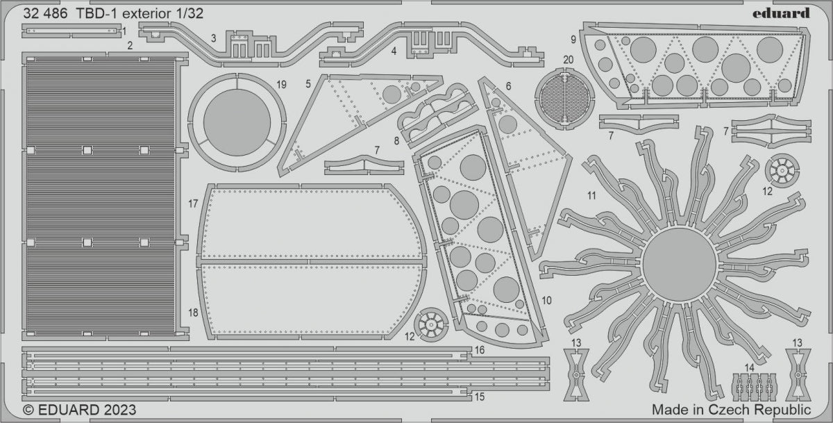 Eduard BIG33157 TBD-1 TRUMPETER 1/32 – immagine 2