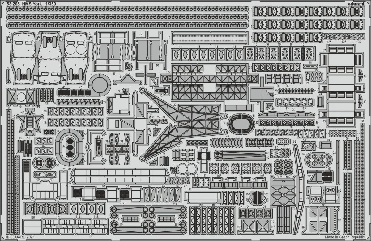 Eduard 53265 HMS York TRUMPETER 1/350