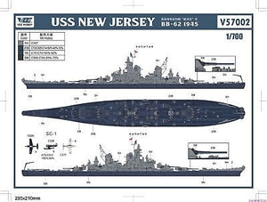 Vee Hobby V57002 USS NEW JERSEY BB-62 1945 Standard Edition 1/700 – immagine 3