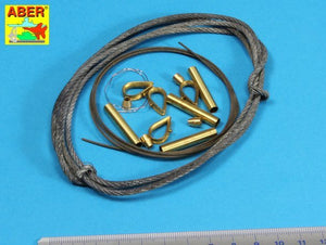 Aber 16030 Tow cables and track cable with brackets used on Tiger I, King Tiger and Panther 1/16 – imagen 2
