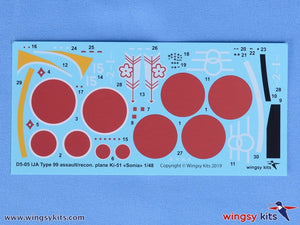 Wingsy Kits D5-05 IJA Type 99 assault/recon. plane Ki-51 “Sonia” 1/48 – Bild 15