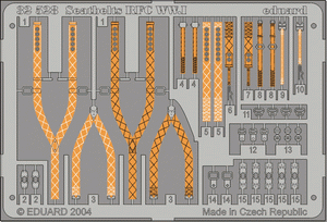 Ceintures de sécurité Eduard 32528 RFC Première Guerre mondiale 1/32