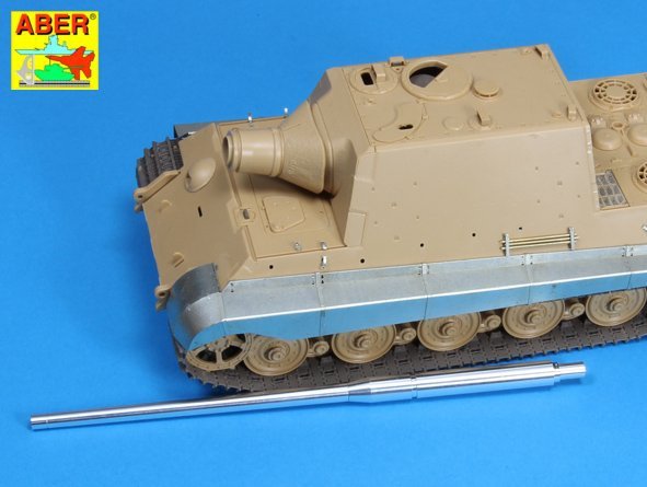 Canon de pistolet Aber 35L-084 128mm PaK 44 L/55 pour Sd.Kfz.186 Jagdtiger (1/35) – image 4