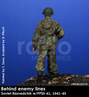 RADO Miniatures RDM35020 Soviet Razvedchik w/PPSh 41, (1941-45) 1/35 – zdjęcie 4