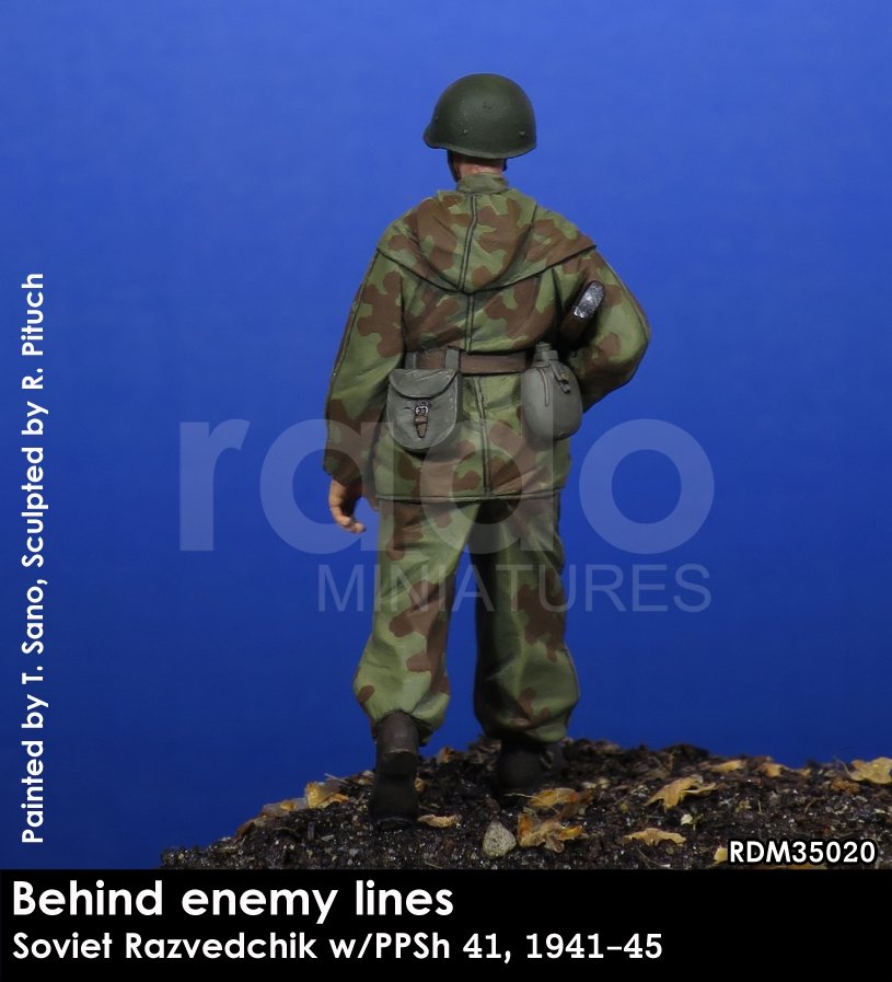 RADO Miniatures RDM35020 Soviet Razvedchik w/PPSh 41, (1941-45) 1/35 – zdjęcie 4