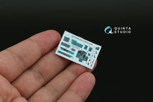 Quinta Studio QD72206 MiG-25PD 3D-Printed &amp; coloured Interior on decal paper (ICM) 1/72