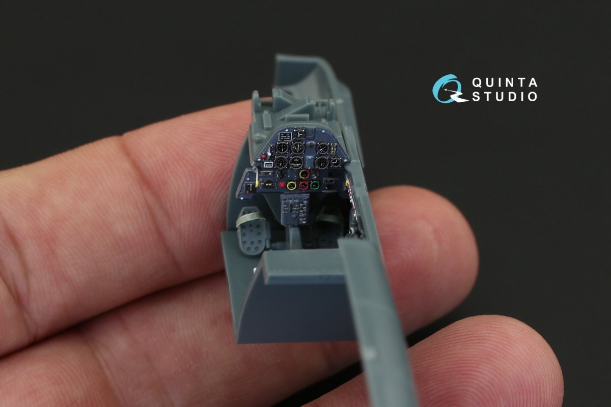 Quinta Studio QD48087 Bf 109E-4/E-7 3D-Printed &amp;amp; coloured Interior on decal paper (for Eduard kit) 1/48 – Bild 6