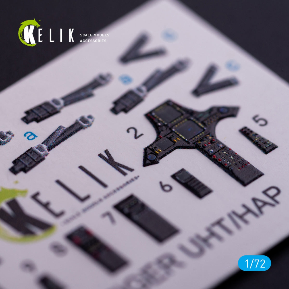 KELIK K72089 Eurocopter Tiger UHT/HAP interior 3D decals for Revell kit 1/72 – imagen 4