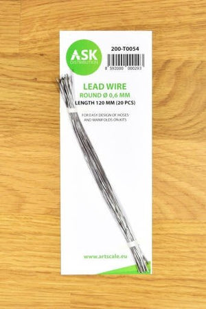 ASK T0054 Lead Wire Round Ø 0,6 mm x 120 mm (20 pcs)