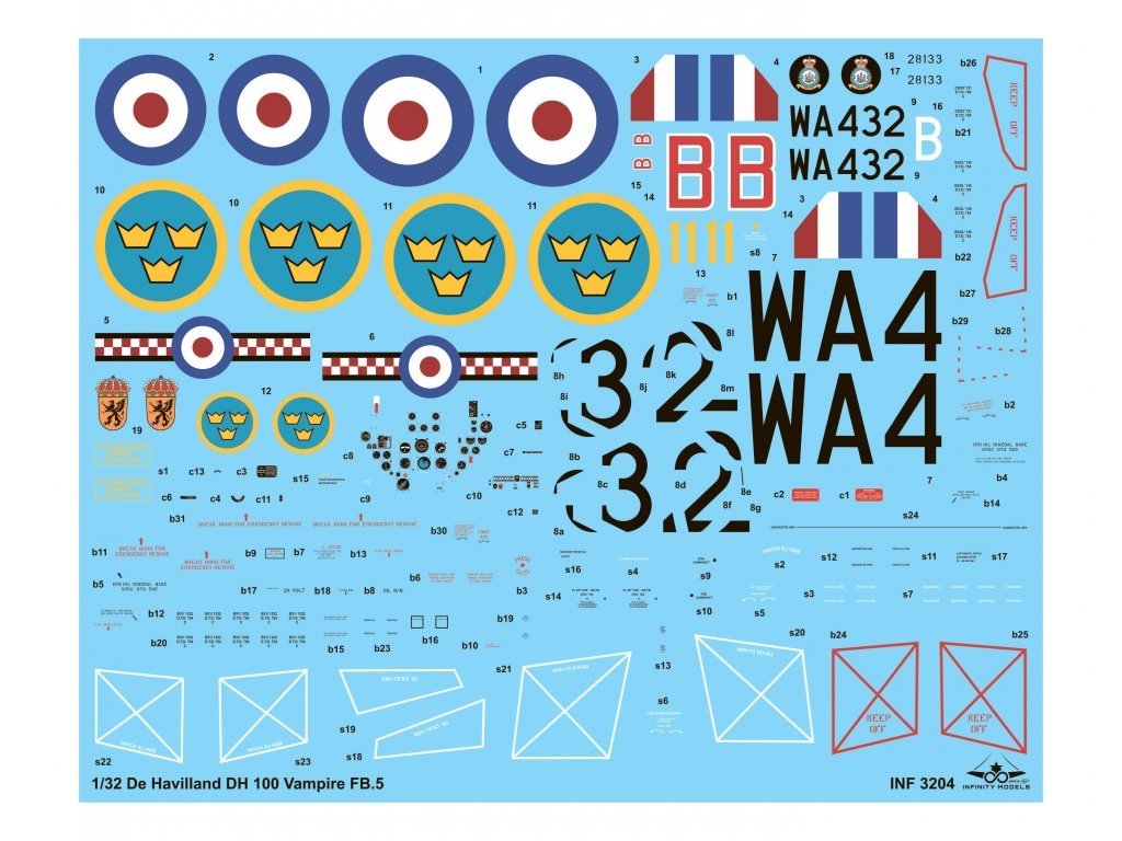 Infinity Models INF3204 DH-100 VAMPIRE FB MK.5 1/32 – immagine 4
