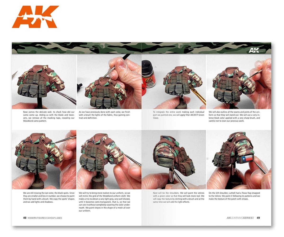AK Interactive AK247 AK LEARNING 08: MODERN FIGURES CAMOUFLAGES (English) – zdjęcie 4