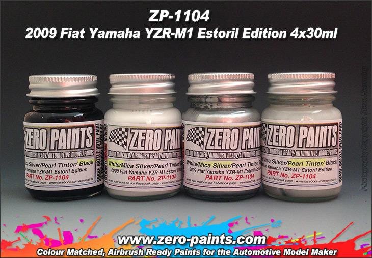 Kit de peinture Zero Paints ZP-1104 Yamaha YZR-M1 2009 Team Fiat Estoril Edition (4 x 30 ml) – image 2