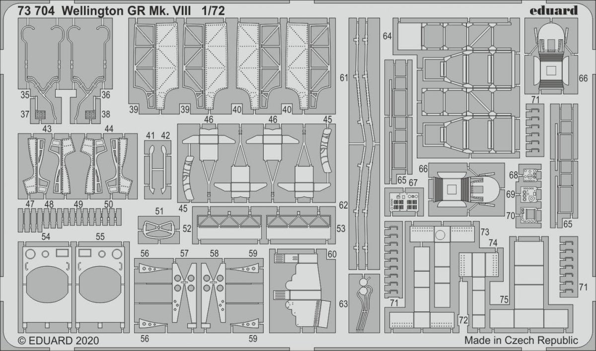 Eduard 73704 Wellington GR Mk. VIII for Airfix 1/72 – Bild 2
