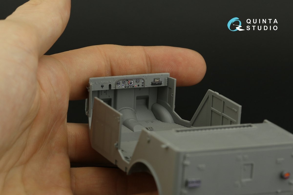 Intérieur imprimé en 3D et coloré sur papier décalcomanie Quinta Studio QD35071 Mercedes-Benz L1500A (MiniArt) 1/35  – image 9