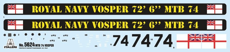 Italeri 5624 Vosper 74 Torpedo Boat with crew (7 FIGURES &amp;amp; ACCESSORIES INCLUDED) 1/35 – imagen 3