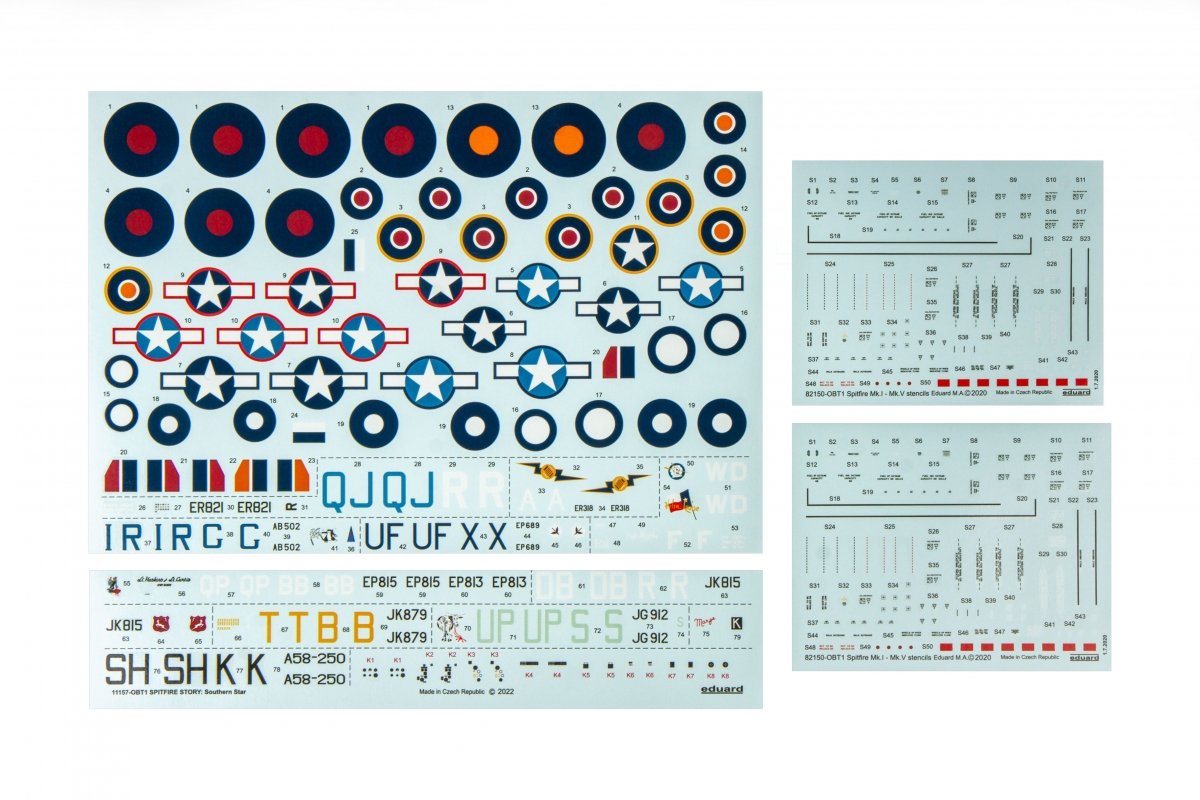 Eduard 11157 SPITFIRE STORY: Southern Star DUAL COMBO 1/48 – immagine 6