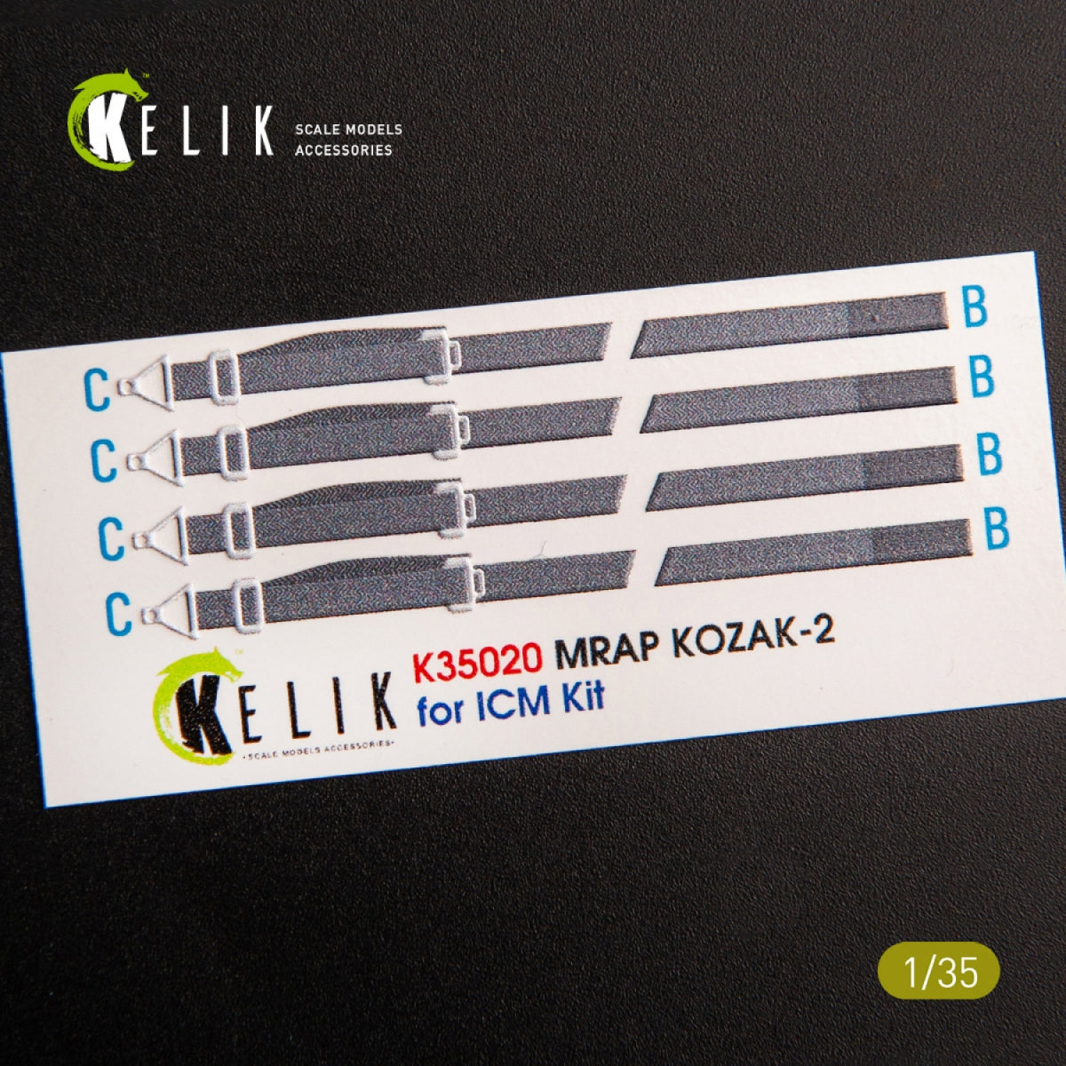 KELIK K35020 KOZAK-2 UKRAINIAN MRAP 3D DECALS FOR ICM KIT 1/35 – image 3
