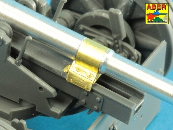 Aber 35L-328 Lufa do niemieckiej armaty p/panc Pak 40 bez hamulca wylotowego / Barrel for German 75mm PaK 40 gun without muzzle brake 1/35 – immagine 4