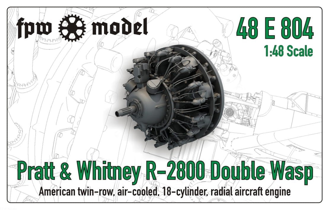 FPW Model 48E804 Pratt &amp;amp; Whitney R-2800 Double Wasp (Fix) 1/48