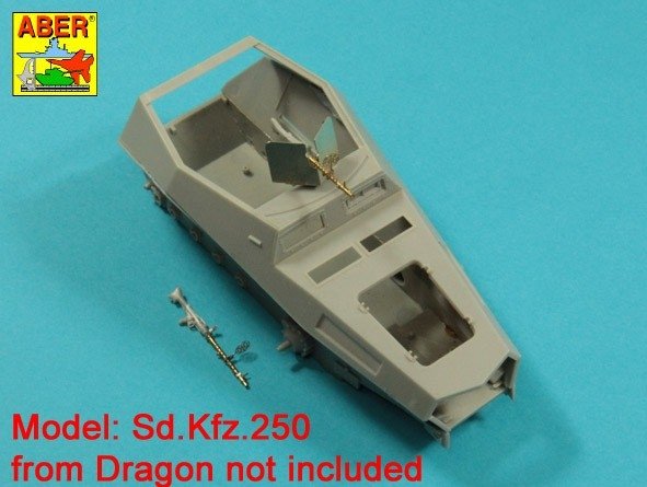 Canon Aber 35L-169 pour fusil MG34 allemand avec protection blindée 1/35 – image 7