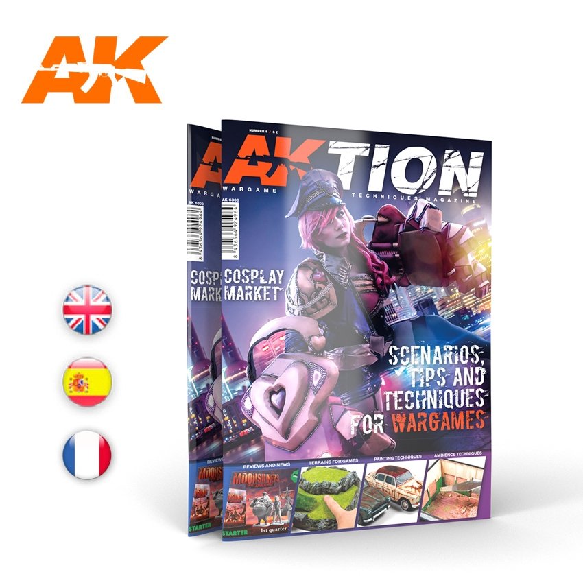 AK Interactive AK6301 AKTION Numéro 1 : Le magazine Wargame ES