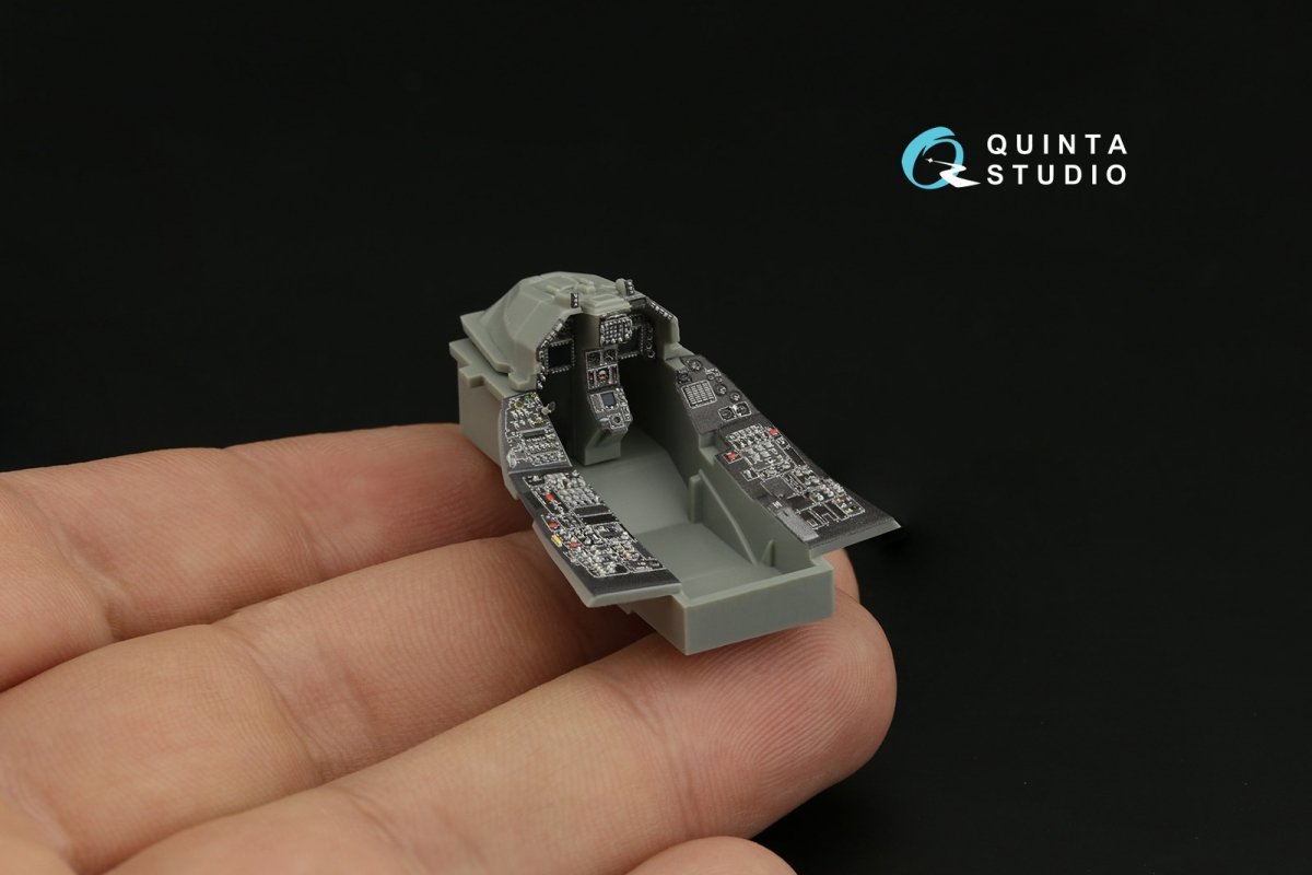 Quinta Studio QDS-48388 F-16A MLU 3D-Printed &amp;amp; coloured Interior on decal paper (Kinetic) (Small version) 1/48 – immagine 8