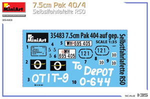 MiniArt 35483 7,5 cm paquet 40/4. Selbstfahrlafette RSO 1/35  – image 2
