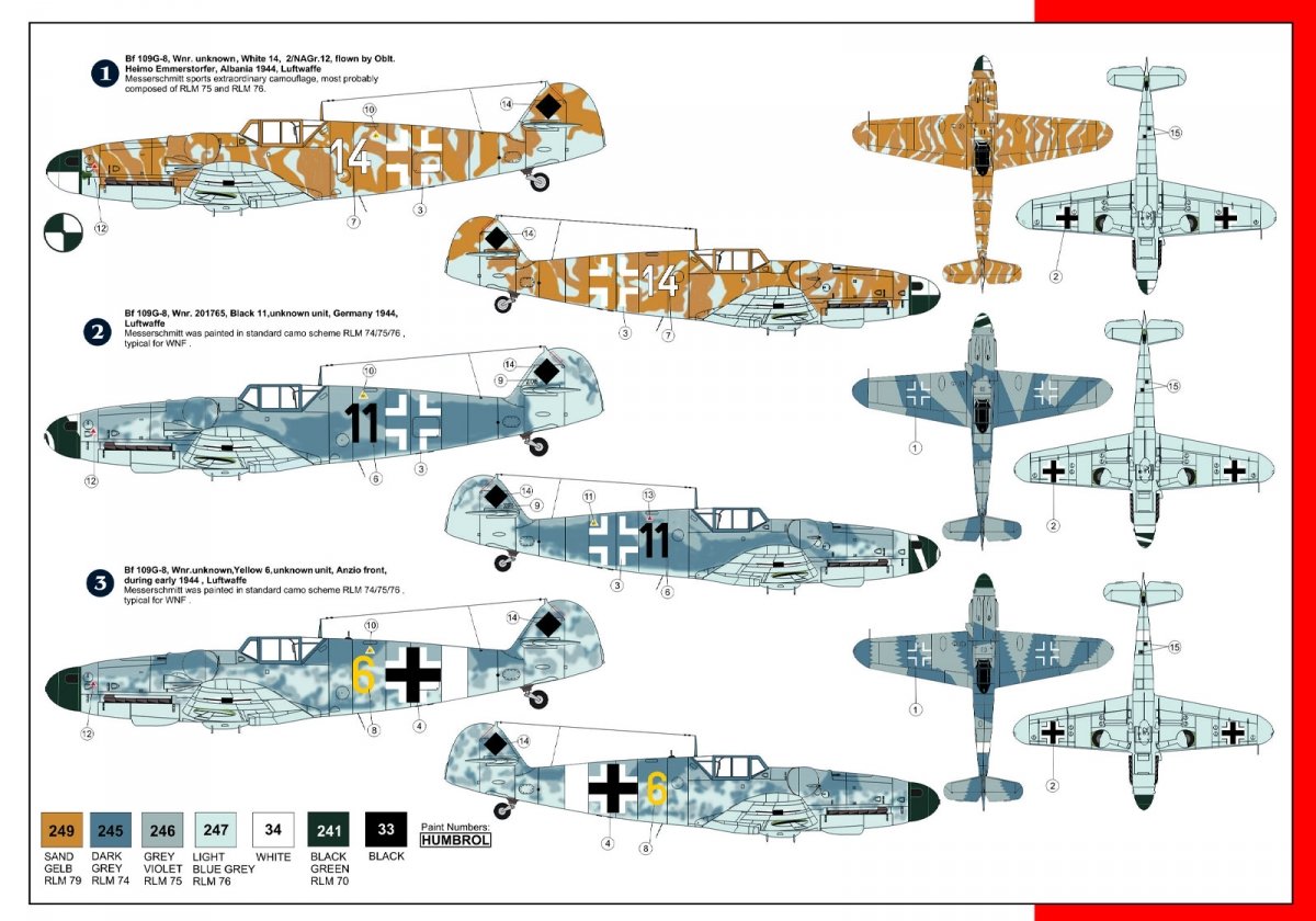 AZ Model AZ7447 Messerschmitt Bf-109G-8 Recon 1/72 – Bild 2