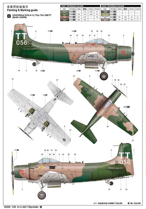 Trumpeter 02254 A-1J AD-7 Skyraider 1/32 – immagine 2