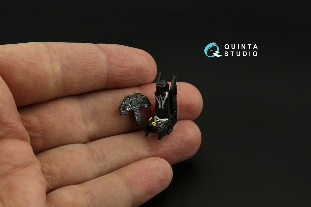 Quinta Studio QD72067 F-117A 3D-Printed &amp;amp; coloured Interior on decal paper (Hasegawa) 1/72 – immagine 8