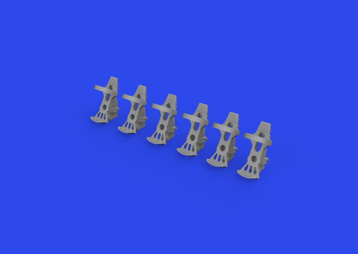 Eduard 632191 Luftwaffe rudder pedals PRINT 1/32 – immagine 2