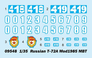 Trumpeter 09548 Russian T-72A Mod1985 MBT 1/35 – Bild 4